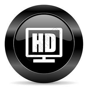 hd 显示图标视频商业黑色手表监视器电视屏幕展示圆圈电脑图片
