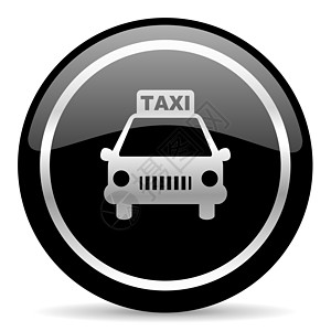 出租车图标机器城市商业驾驶电话黑色汽车互联网乘客车辆图片