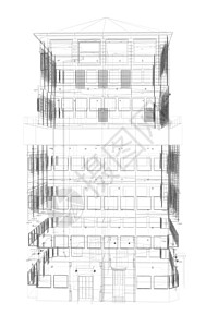 高精密的建筑结构 电线框架项目纬度网格网络公司绘画商业蓝图生长互联网图片