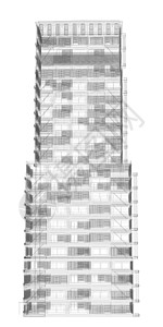高精密的建筑结构 电线框架打印技术网格商业金属市中心艺术互联网项目网络图片