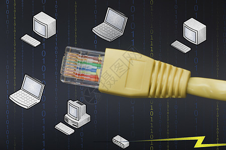 计算机网络电缆RJ45金属店铺通讯技术全球电话电缆电脑宏观电话线背景