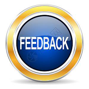 反馈图标评价审查评分服务插图按钮顾客圆圈网络蓝色图片