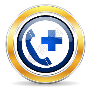 紧急呼叫图标医院医生救援数字帮助圆圈消防队员蓝色护理人员药品图片
