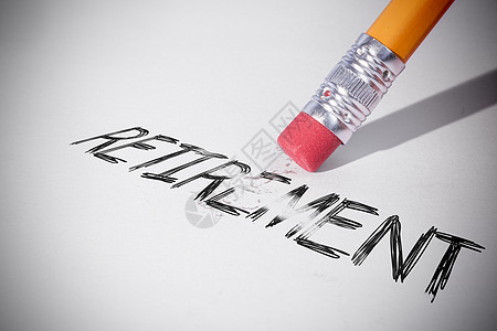 钢笔抹去退休的字词图片