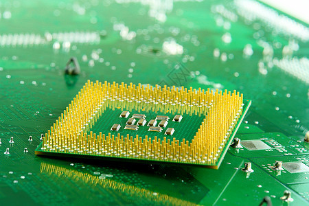 微处理器技术母板工业处理器绿色木板半导体力量科学电路图片