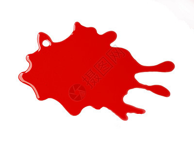 红色红墨水艺术液体斑点背景图片