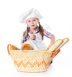 小面包师桌子厨师童年面糊烹饪帽子快乐蛋糕厨房乐趣图片