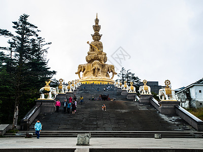 埃梅山宗教观光旅游雕像楼梯首脑佛陀峨嵋文化世界图片