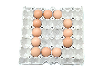 D 白背景的鸡蛋字母表图片
