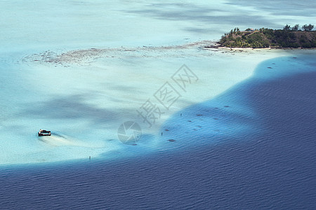 空气浮标海洋海滩热带天堂支撑旅行天线蓝色鸟瞰图海岸图片