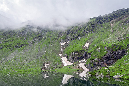 山区地貌风景反射山脉蓝色全景环境国家荒野建筑旅游图片