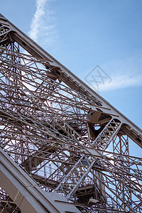 巴黎埃菲尔铁塔首都地标观光框架文化工程遗产战神广场通讯图片