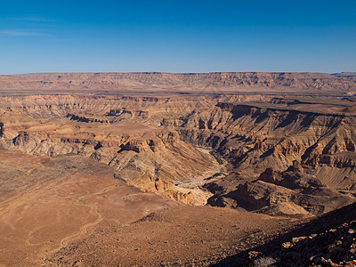 鱼类河峡谷纳米布沙漠世界裂缝日落地平线地标侵蚀蓝色风景图片