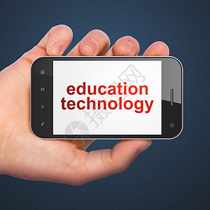 教育概念 智能手机教育技术;知识型电话教育图片