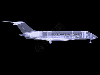 带有内部设备的飞机 X光图像喷气翅膀假期乘客喷射航空蓝色航班飞机场引擎图片