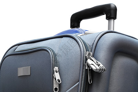 大型手提箱白色黑色旅游案件通勤者蓝色配饰口袋生活商业图片
