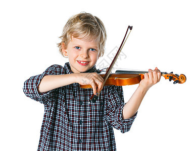 男孩小小提琴家音乐家男性天赋乐器娱乐学习孩子小提琴童年快乐图片