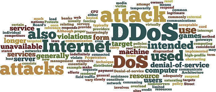 DDOS 攻击概念图片