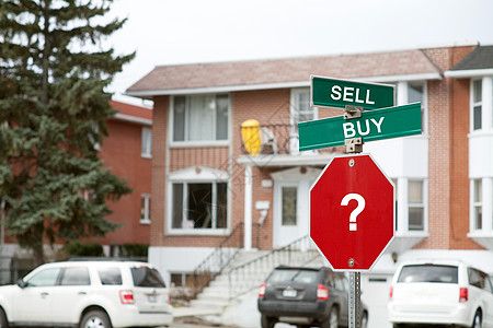 买卖商业街道经济金融绿色问号红色市场汽车房子图片