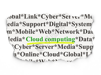 Cloud 网络化概念 纸面上的云计算商业世界高科技计算软件互联网标签数据新闻网站图片