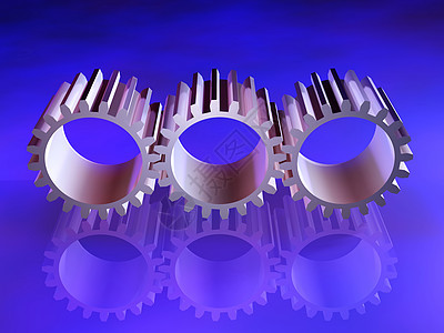 秋轮齿条轮计算机插图引擎金属齿轮商业光线机械设计背景图片