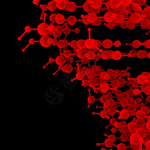 红色抽象分子DNA克隆基地化学染色体技术原子生活基因科学螺旋图片