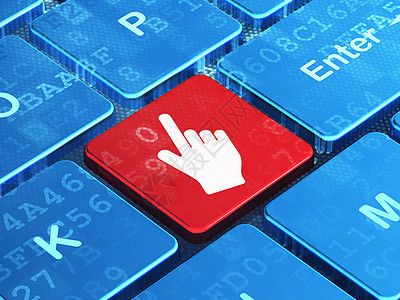 计算机键盘背景上的营销概念鼠标光标技术按钮代码产品战略手指广告电子商务网络品牌图片