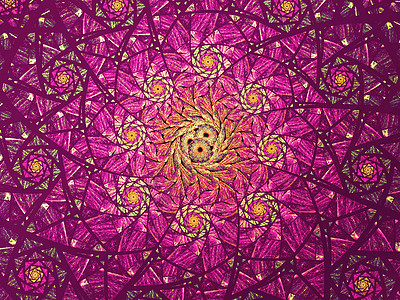 花艺术品花束紫色玫瑰圆圈几何漩涡花瓣蕾丝插图图片
