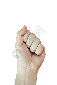男人的手男性皮肤白色棕榈数字学习数学手指手势概念图片