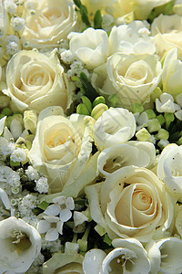 白色婚礼布置师浪漫婚姻花朵花店花束仪式植物群植物学绿色团体图片