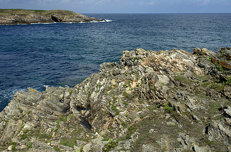 沿海海岸旅行蓝色自由岩石沿海海洋支撑假期海滩海景图片