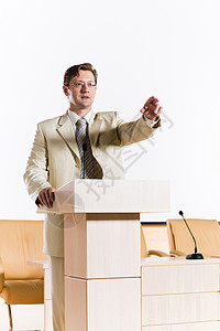 男发言者木板推介会主持人扬声器音频黑发人士数据营销训练图片