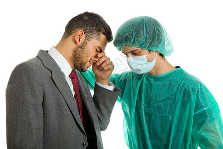 医疗保健卫生商务治疗感染外科发烧护士流感病人考试图片