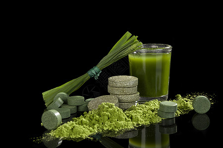 替代药物矿物刀刃绿汁营养胶囊小麦玻璃小球藻药品矿物质图片