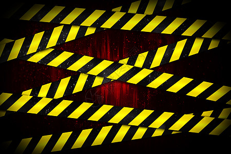 黄色和黑黑色警戒带磁带危险警告警戒带警戒线计算机红色穿越冒险绘图图片