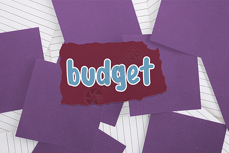 对照紫色纸在注纸上堆满的紫色纸的预算d计算机床单一个字绘图经济衰退金融内衬经济流行语图片
