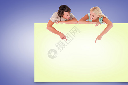 浅色海报背景具有吸引力的情侣展示卡综合图像推介会微笑女士床单插图女性海报广告牌头发计算机背景
