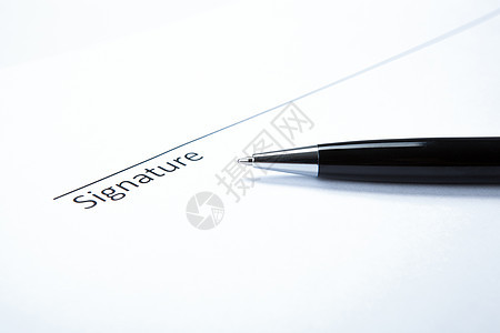 和笔签名合同棕榈商业文档协议职业白色墨水写作钢笔图片