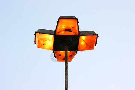 街灯照明路灯闪电橙子图片