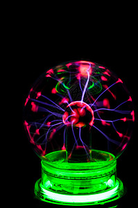 特斯拉球体电极玻璃灯光气体力量原子光束线圈射线技术图片