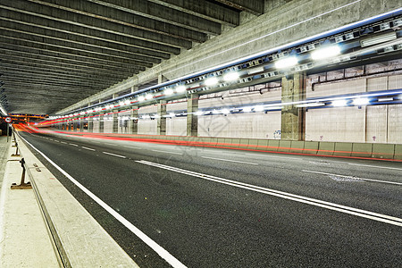 城市高速公路道路隧道的抽象速度运动 模糊莫蒂蓝色色彩痕迹车道坡度运输车辆汽车技术交通图片