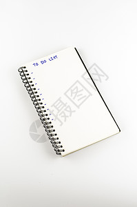 笔记本写到列表单词活页夹螺旋剪裁内衬床单备忘录文档软垫日记商业图片