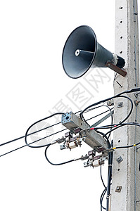 扩音器扬声器金属扩音器保险丝电缆车站放大器公告民众喇叭图片