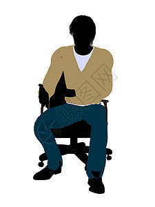 以主席身份坐在一旁的  临时脱衣男  讲解椅子工作服男生衬衫男性男人插图裤子裙子剪影图片