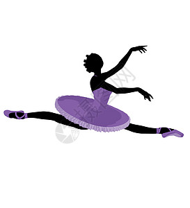 非裔美国人芭蕾舞团插图短裙旋转木马剪影文艺戏剧表演艺术家灵活性足尖鞋图片