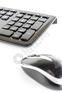 键盘和无线鼠标蓝色车轮网络互联网钥匙工具办公室硬件工作绳索图片