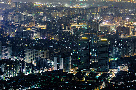 现代城市之夜金融风景城市景观场景商业市中心天际建筑公寓图片