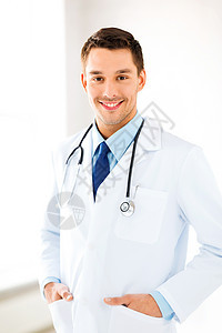 男医生 有听诊器药品儿科长袍疾病护理人员男性保健男人医疗保险职员图片
