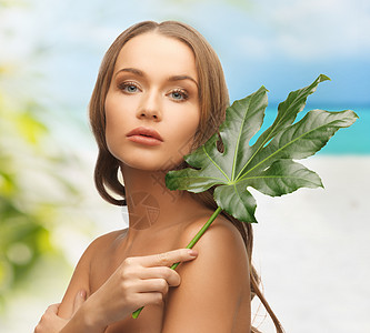 自然界的美丽女性化妆品活力护理皮肤治疗美容生物极乐平衡生态图片