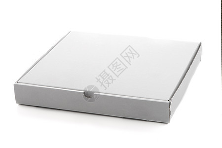 披萨盒纸板糕点纸盒食物白色棕色空白包装运输盒子正方形图片